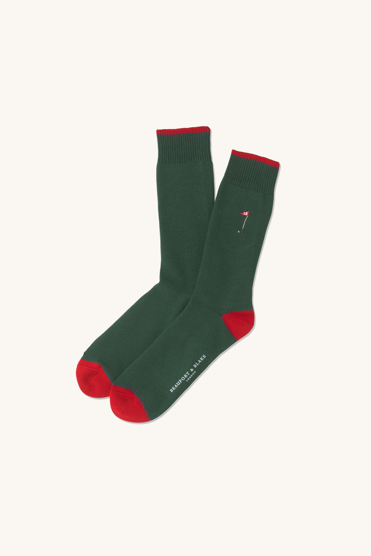 Championship Golf Pine Embroidered Socks