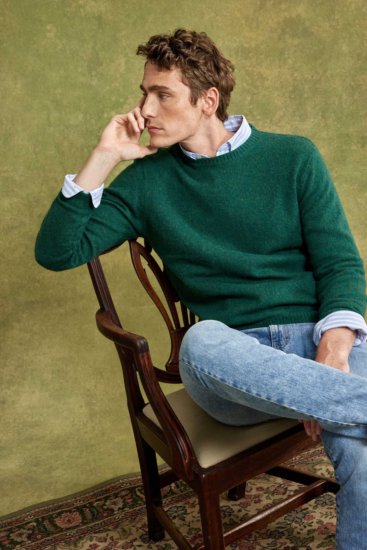 The Shaggy Emerald Jumper