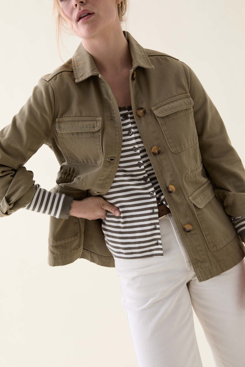 Haslemere Khaki Utility Jacket
