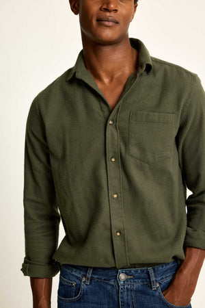 Brushford Khaki Twill Shirt