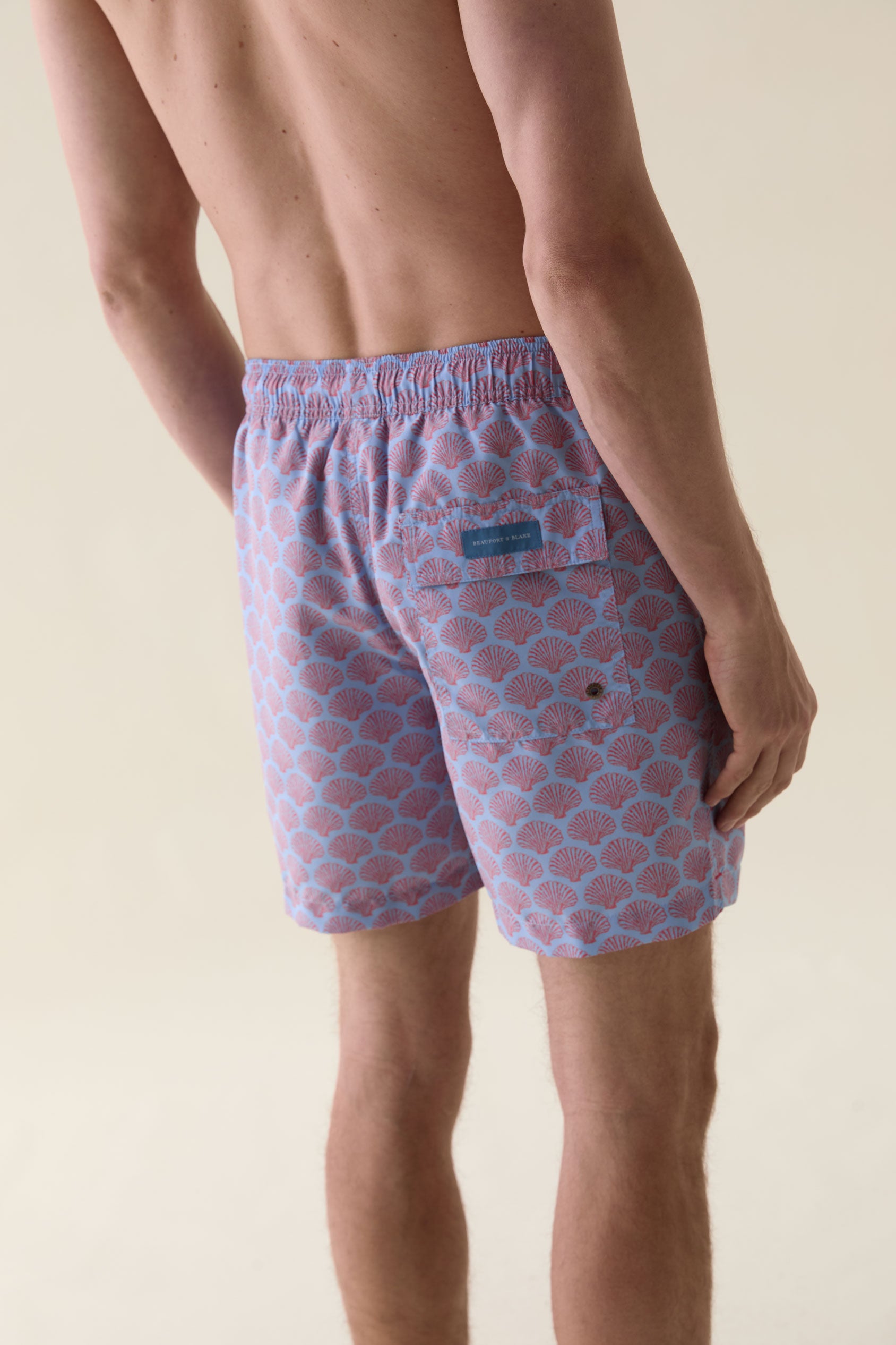 Langley Blue Shell Swim Shorts