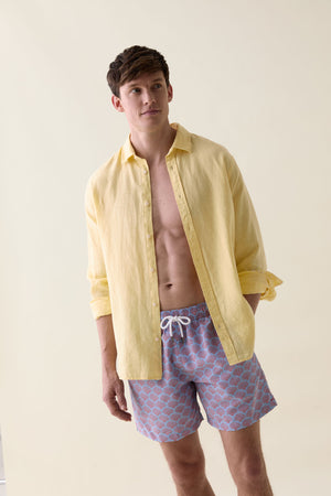 Langley Blue Shell Swim Shorts