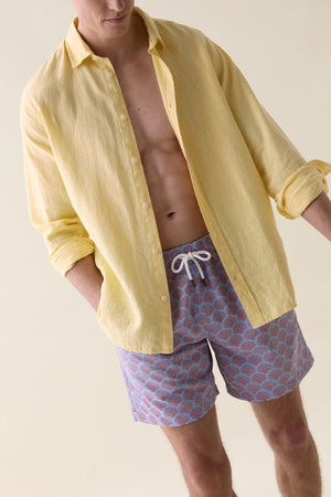 Langley Blue Shell Swim Shorts