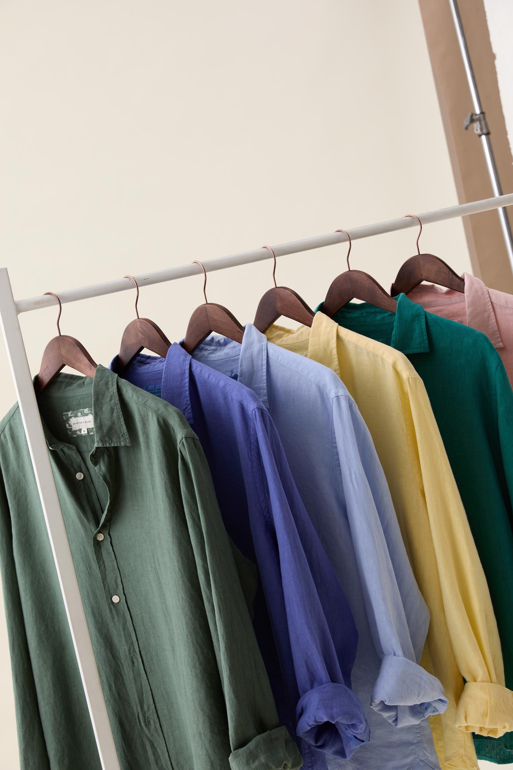 Upton Yellow Garment Dye Linen Shirt