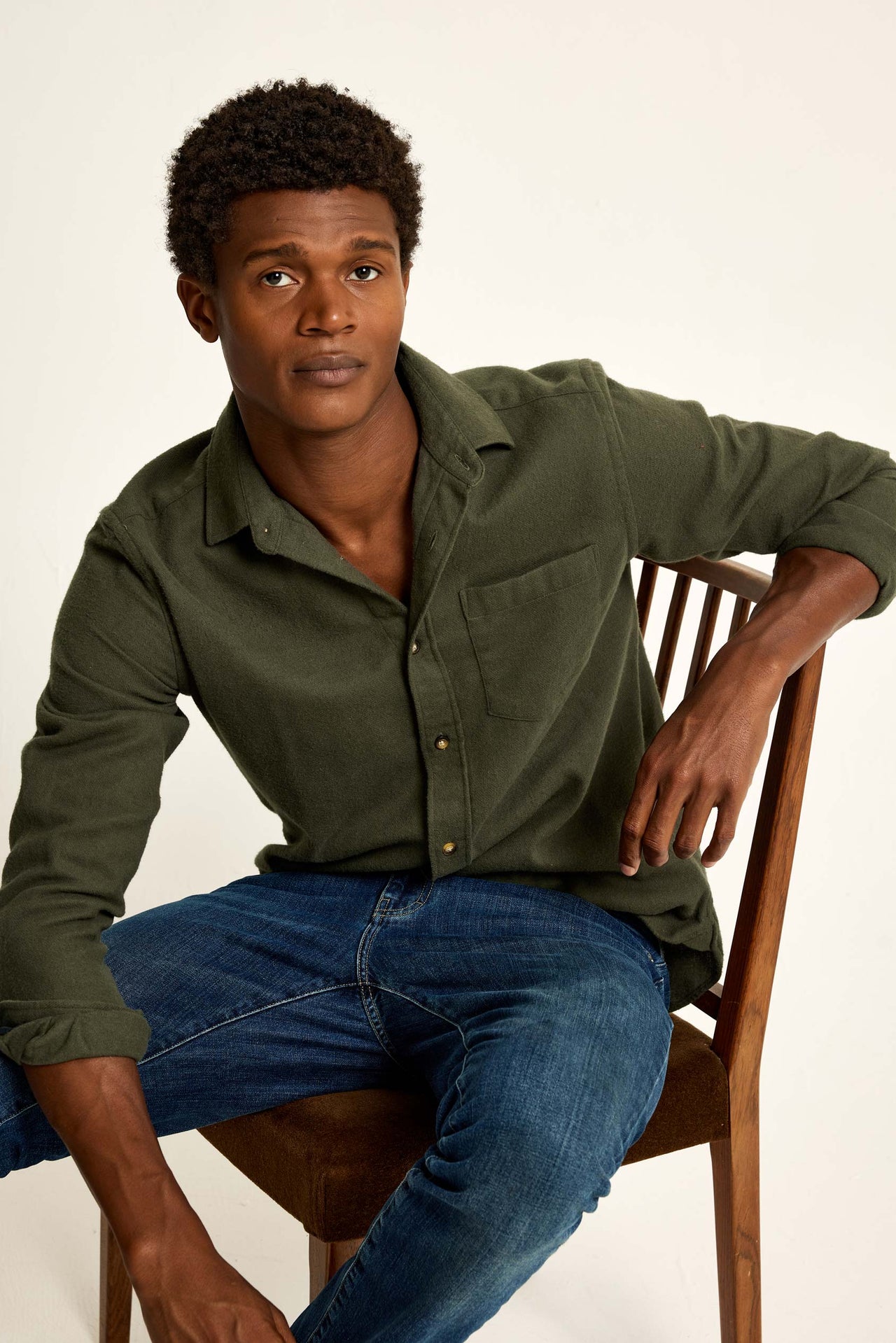 Brushford Khaki Twill Shirt