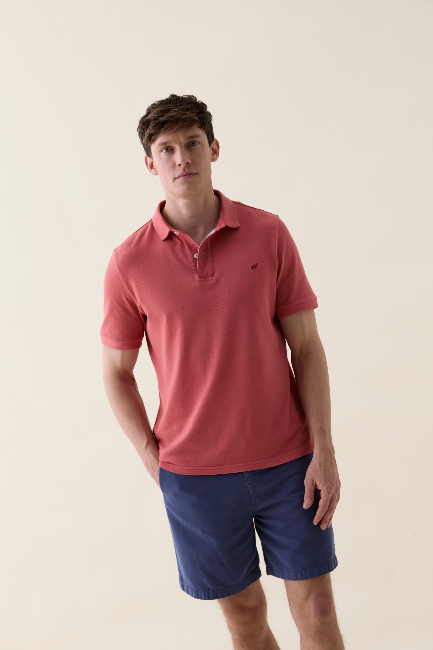 Morley Faded Coral Polo
