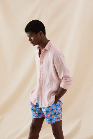 Mountain Zebra Cobalt Swim Shorts