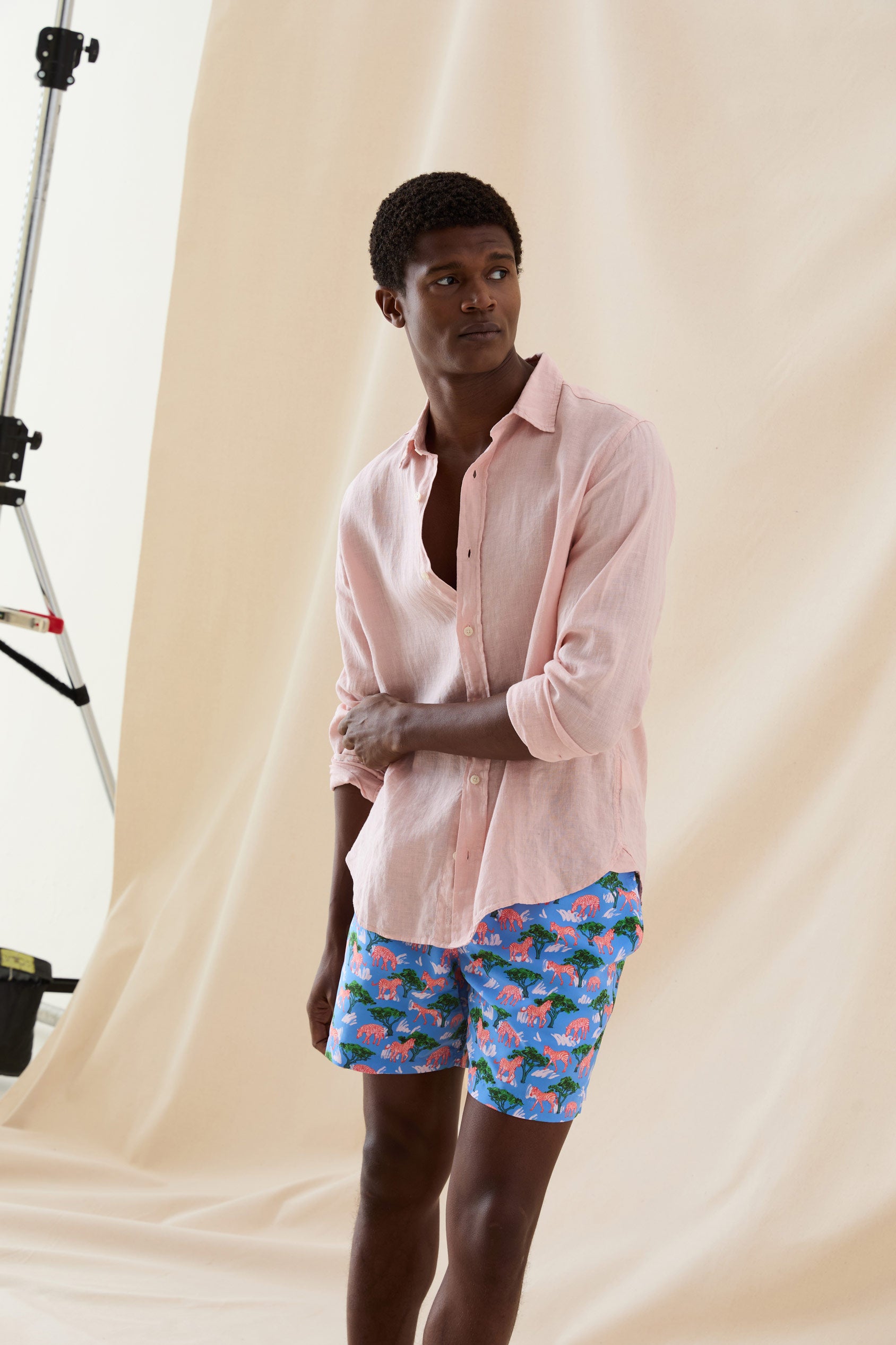 Mountain Zebra Cobalt Swim Shorts