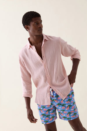 Mountain Zebra Cobalt Swim Shorts