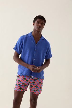Mountain Zebra Coral Swim Shorts