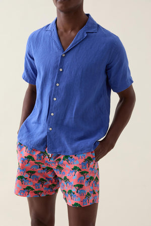 Mountain Zebra Coral Swim Shorts