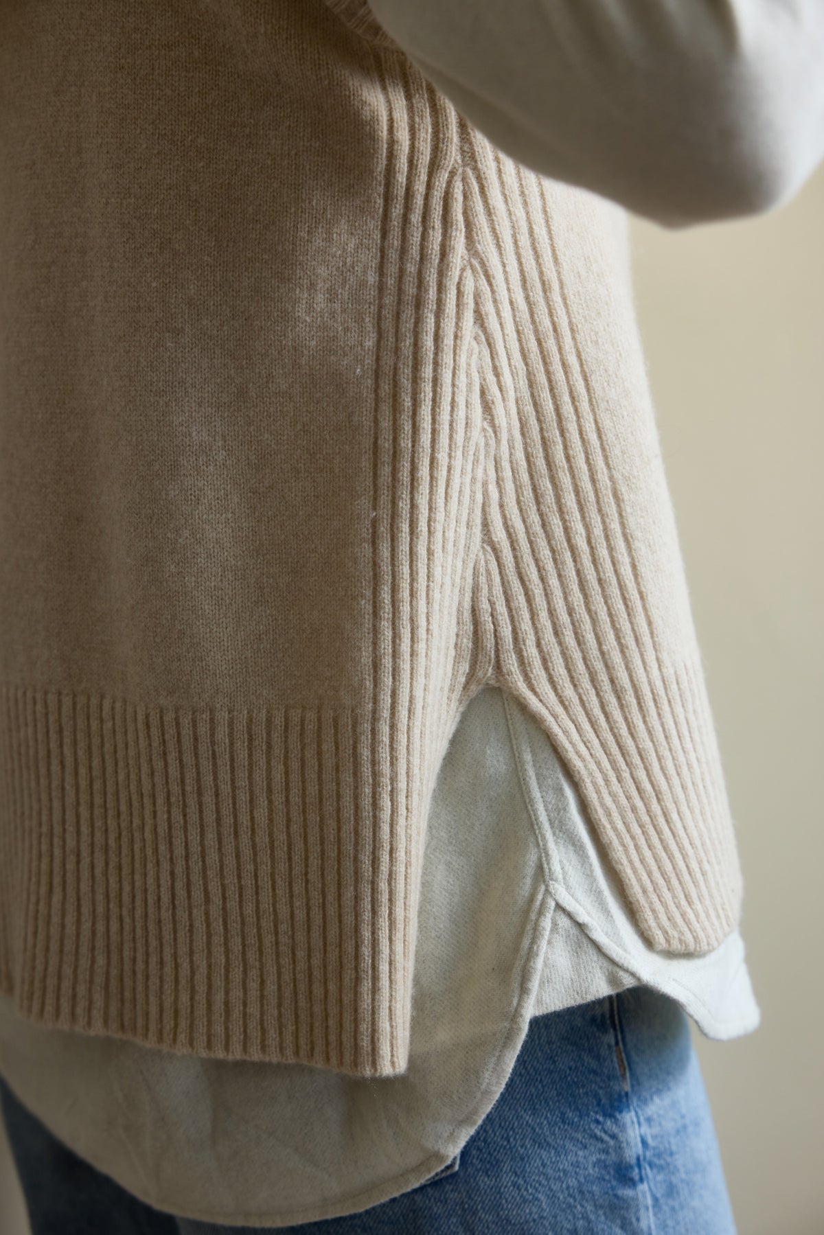 Hartley Oatmeal Knitted Vest