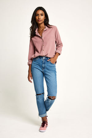 Stroud Dusty Pink Cord Shirt