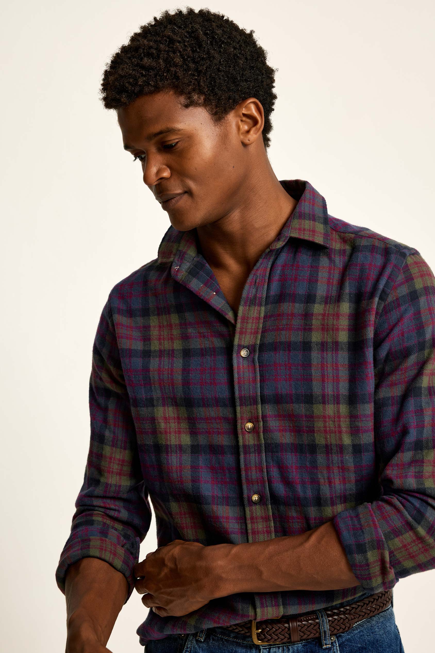 Limwood Plum Check Shirt
