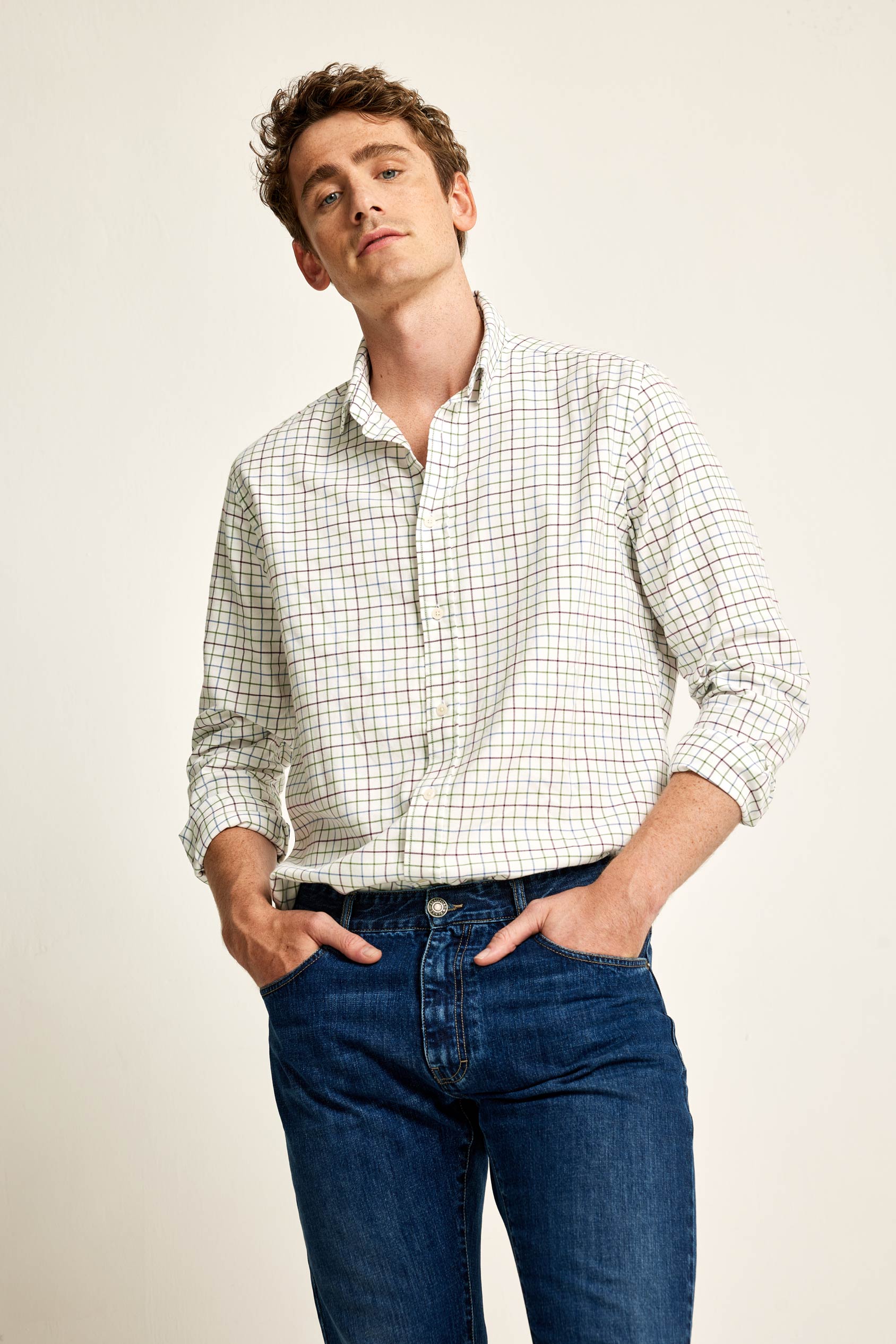 Kippen Plum Tattersall Shirt