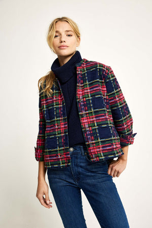 Hawick Tartan Cropped Overshirt