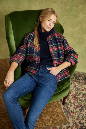 Hawick Tartan Cropped Overshirt