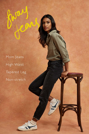 Sway Charcoal Mom Jeans