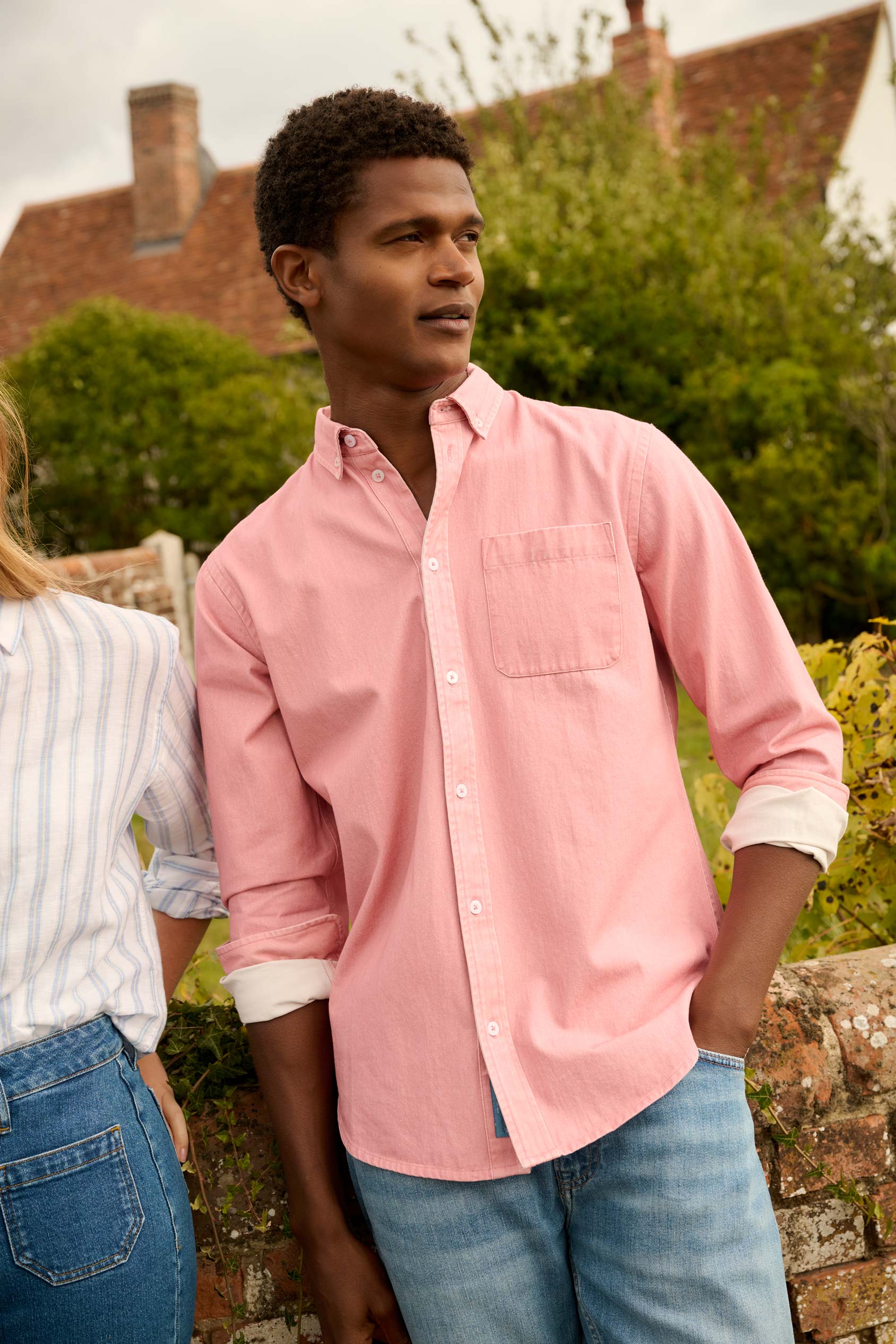 beaufort and blake dress shirt Broadleaf Washed Emerald Men's Twill Shirt