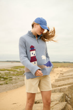 Pull Bellerose de la taille M, de couleur bleu marine