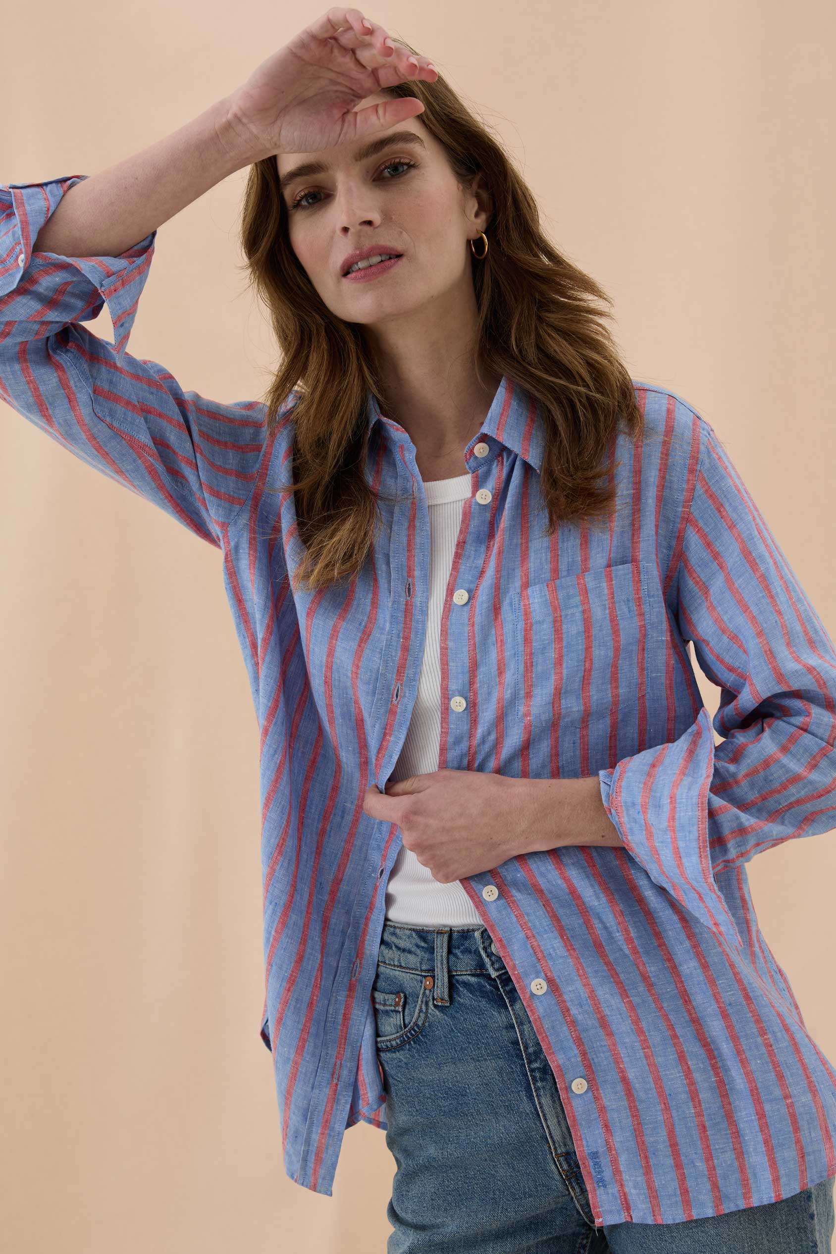 Slyfield Multi Stripe Linen Shirt