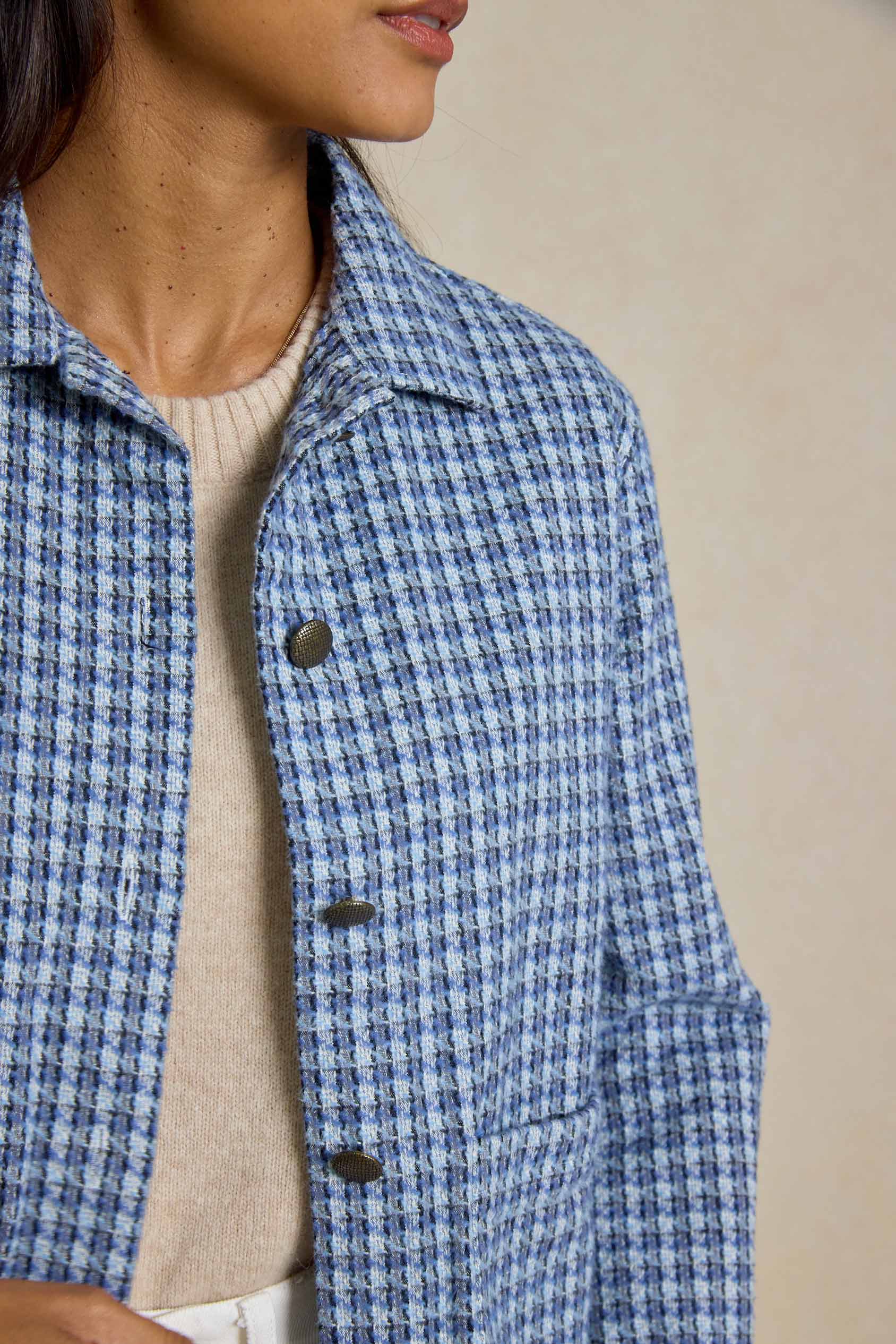 Cotton tweed jacket store