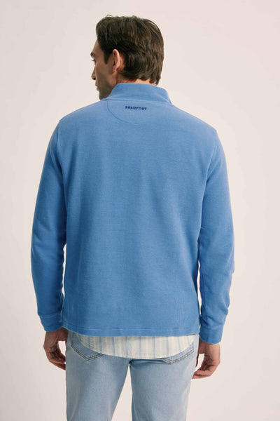Men's Talbot Rib Sweater in Blue Beaufort & Blake