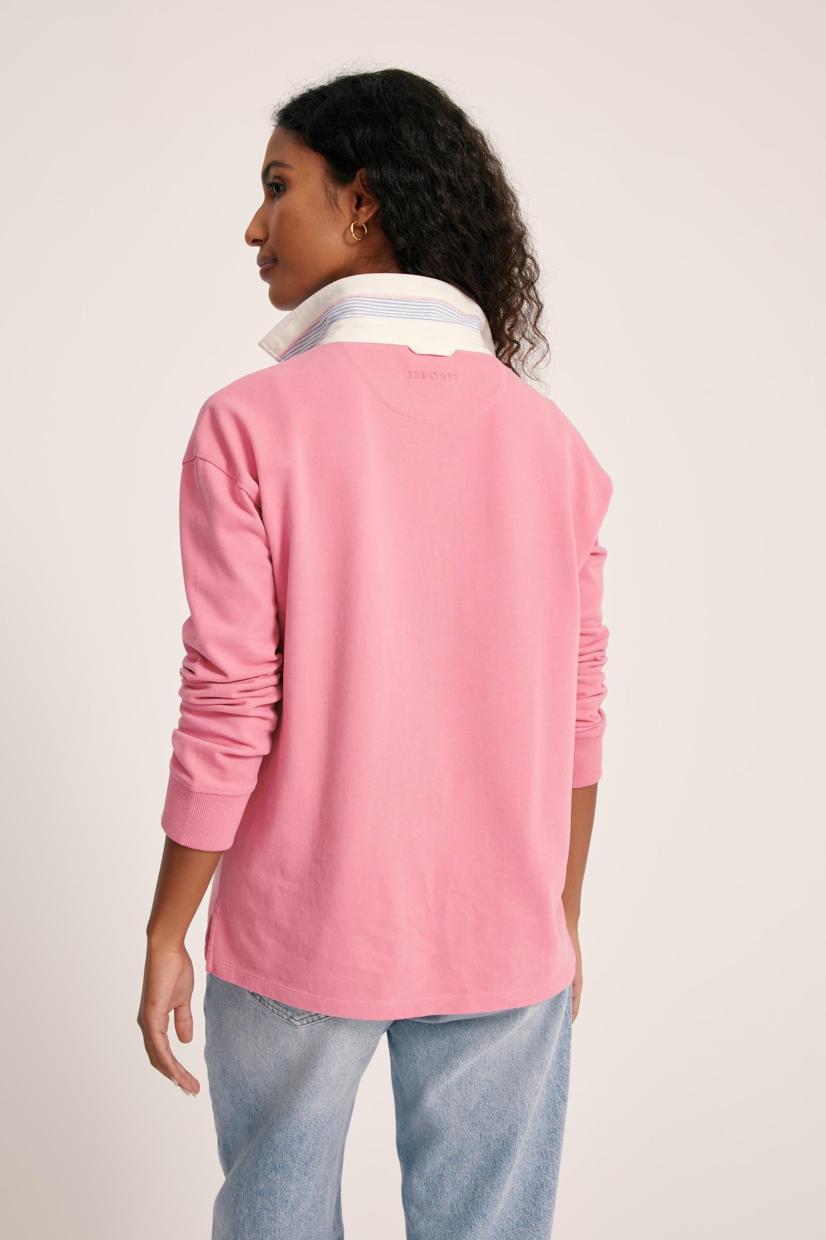 Women's Thompson Vintage Rugby in Pink Beaufort & Blake