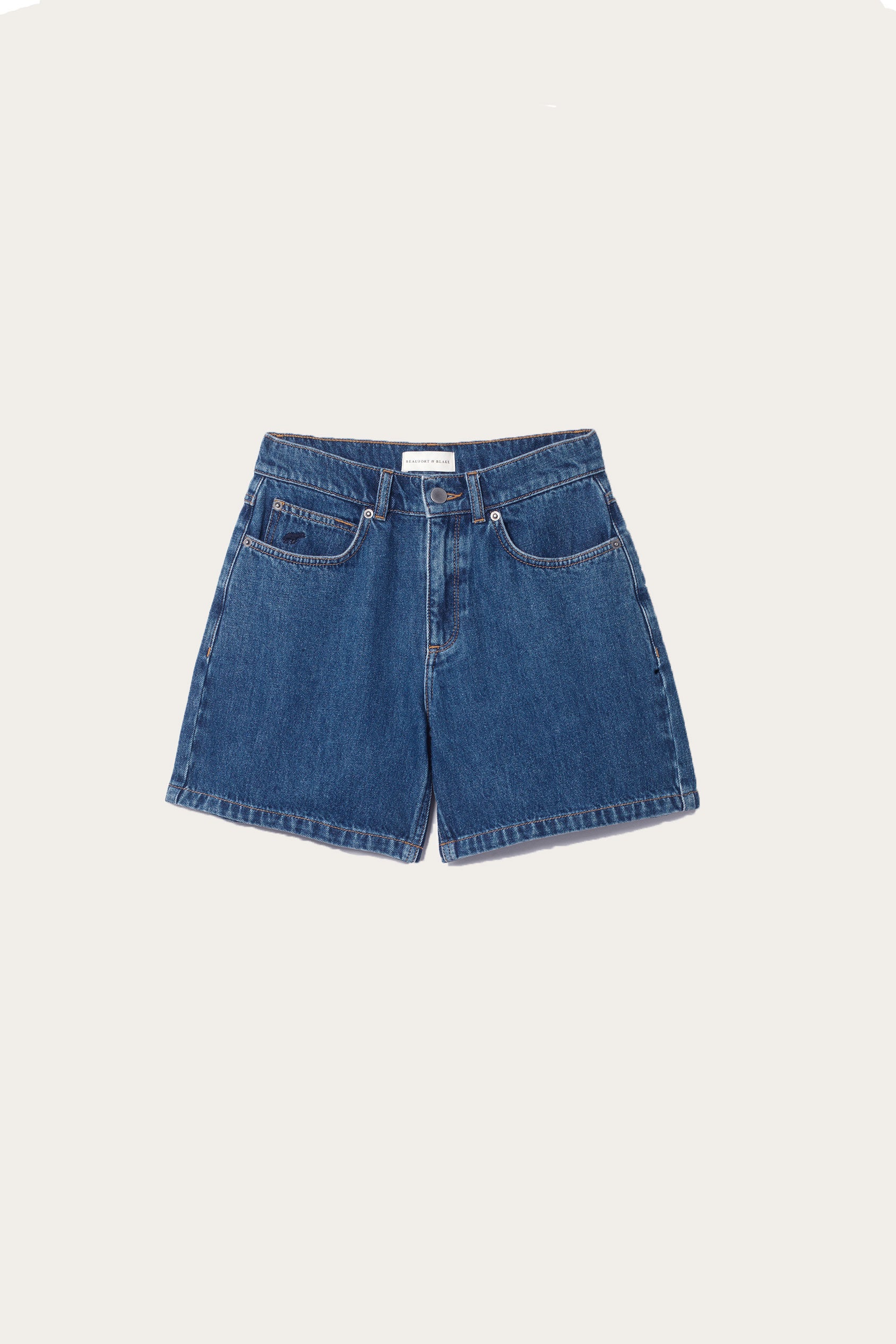 Tattenham Mid Wash Denim Shorts