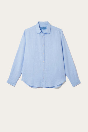 Upton Sky Garment Dye Linen Shirt