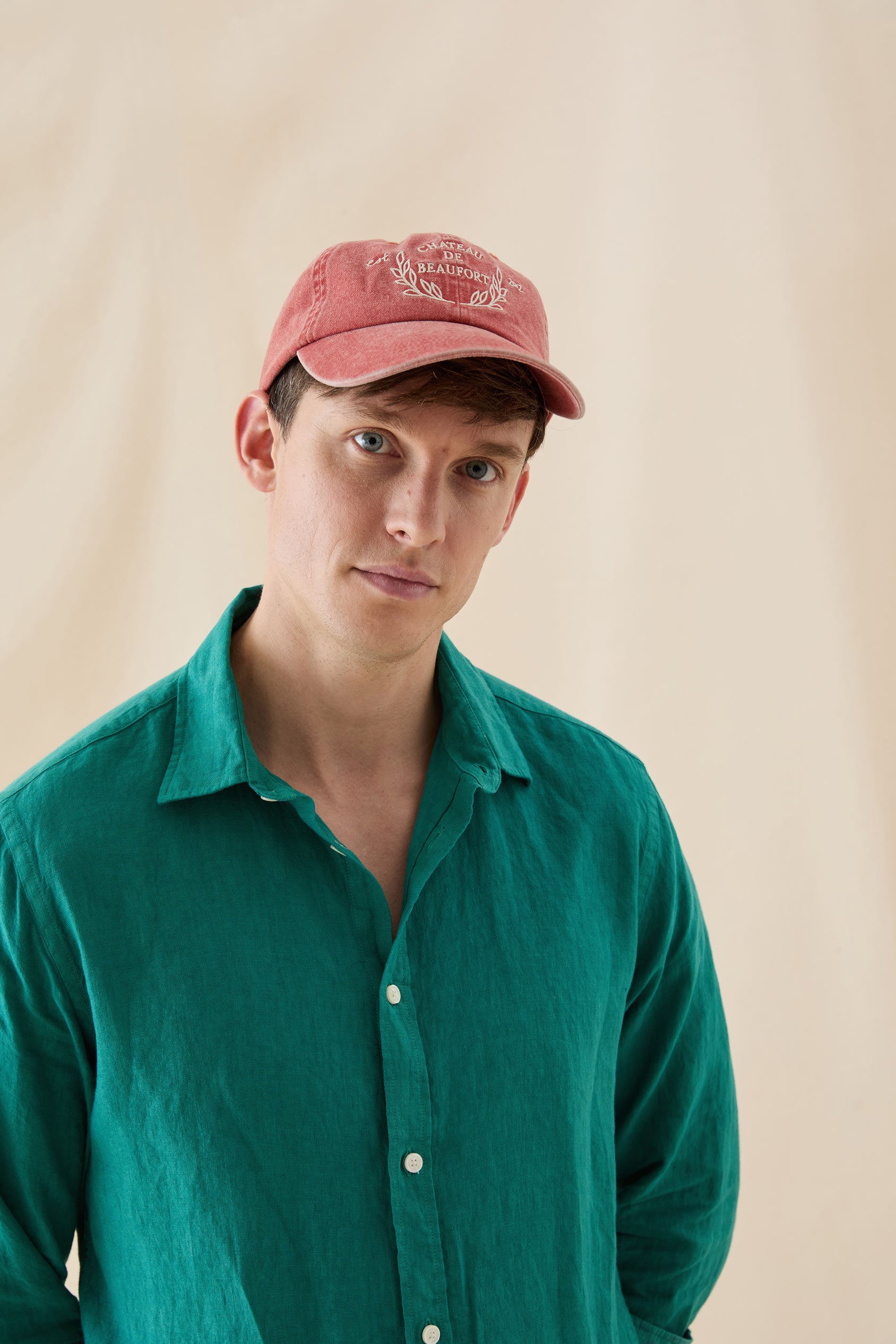 Upton Emerald Garment Dye Linen Shirt