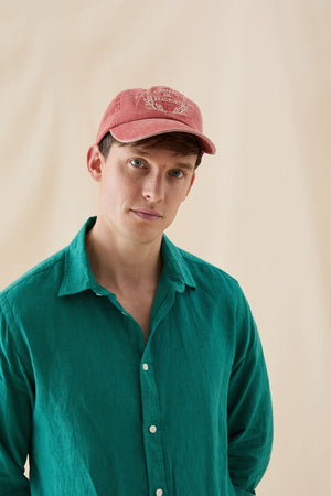 Upton Emerald Garment Dye Linen Shirt