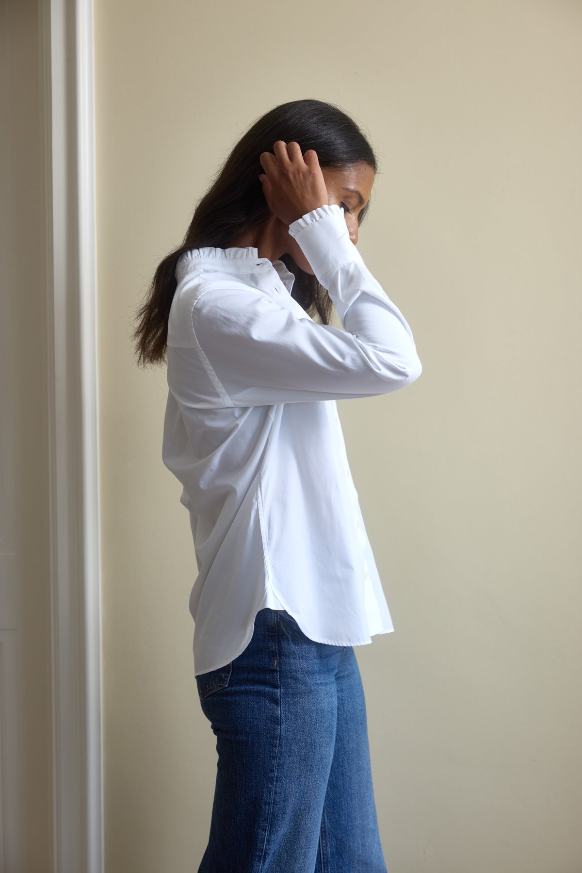 Rowling White Ruffle Shirt