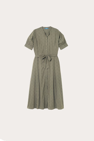 Whiteley Khaki Broderie Dress