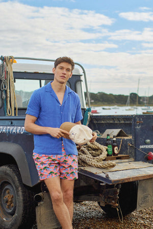Mountain Zebra Coral Swim Shorts