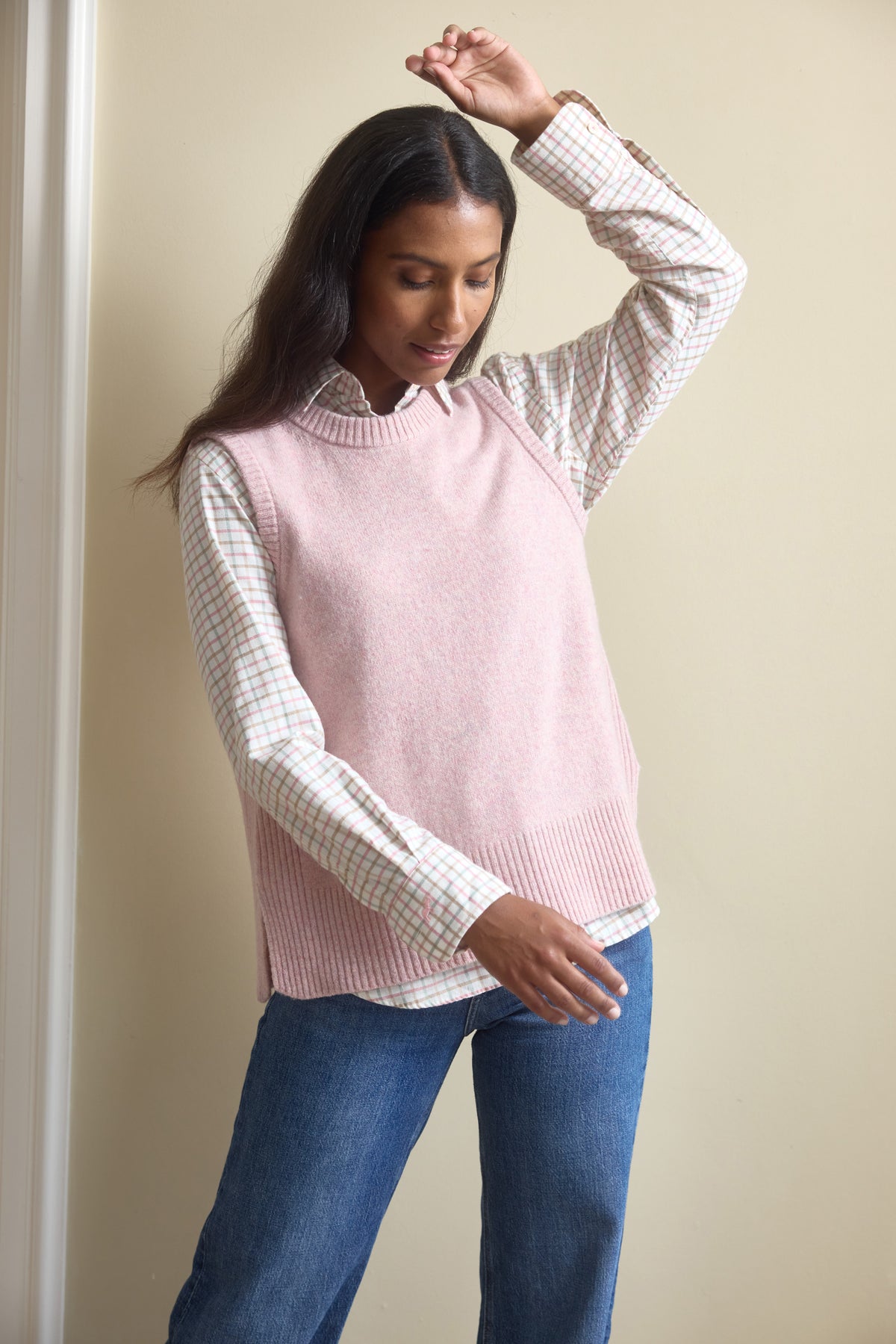 Hartley Pink Knitted Vest
