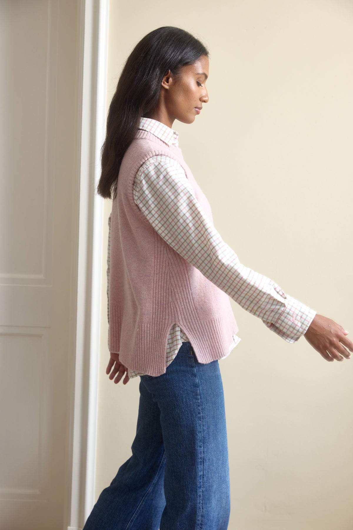 Hartley Pink Knitted Vest