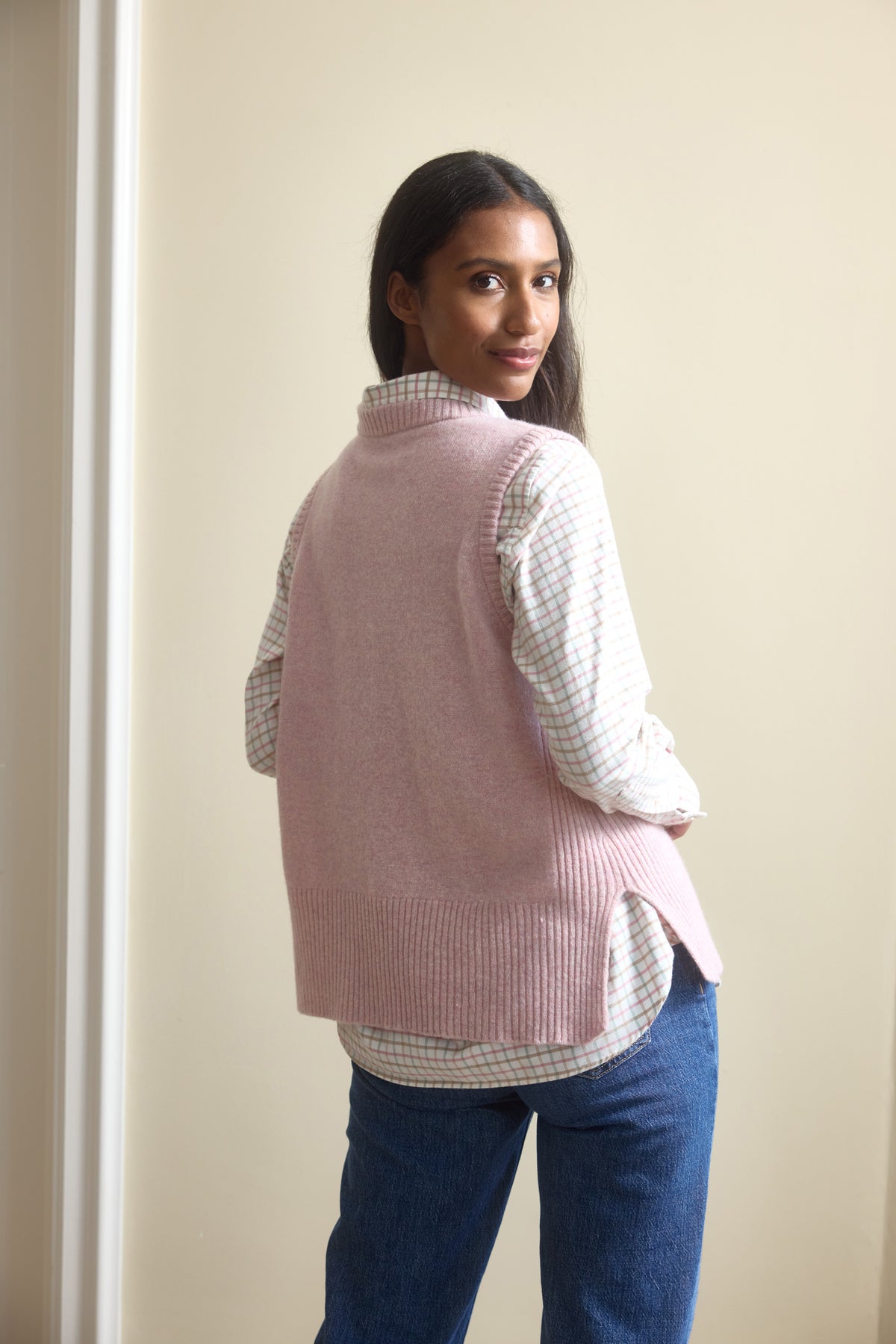 Hartley Pink Knitted Vest