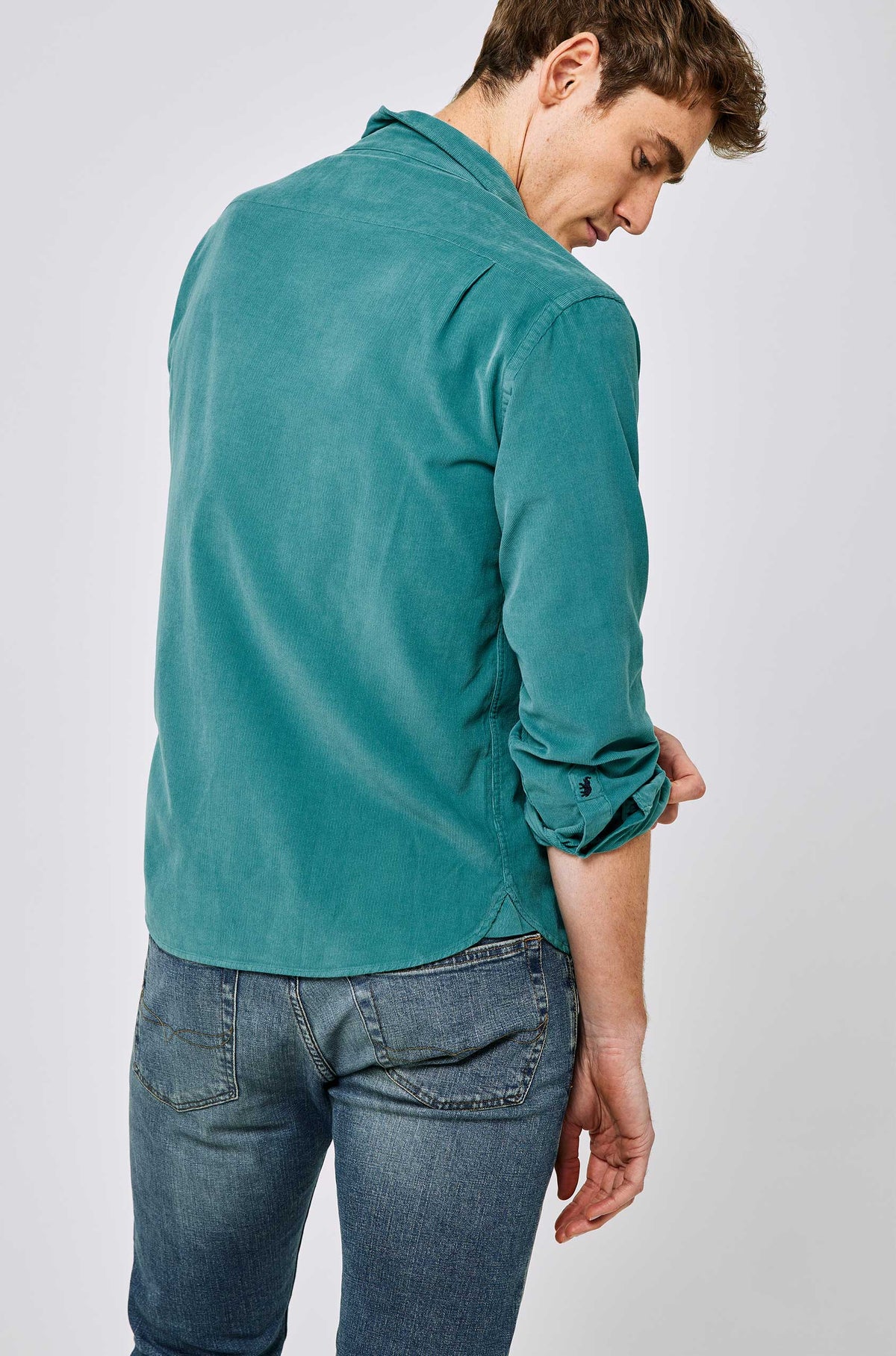 Wyck Green Classic Cord Shirt