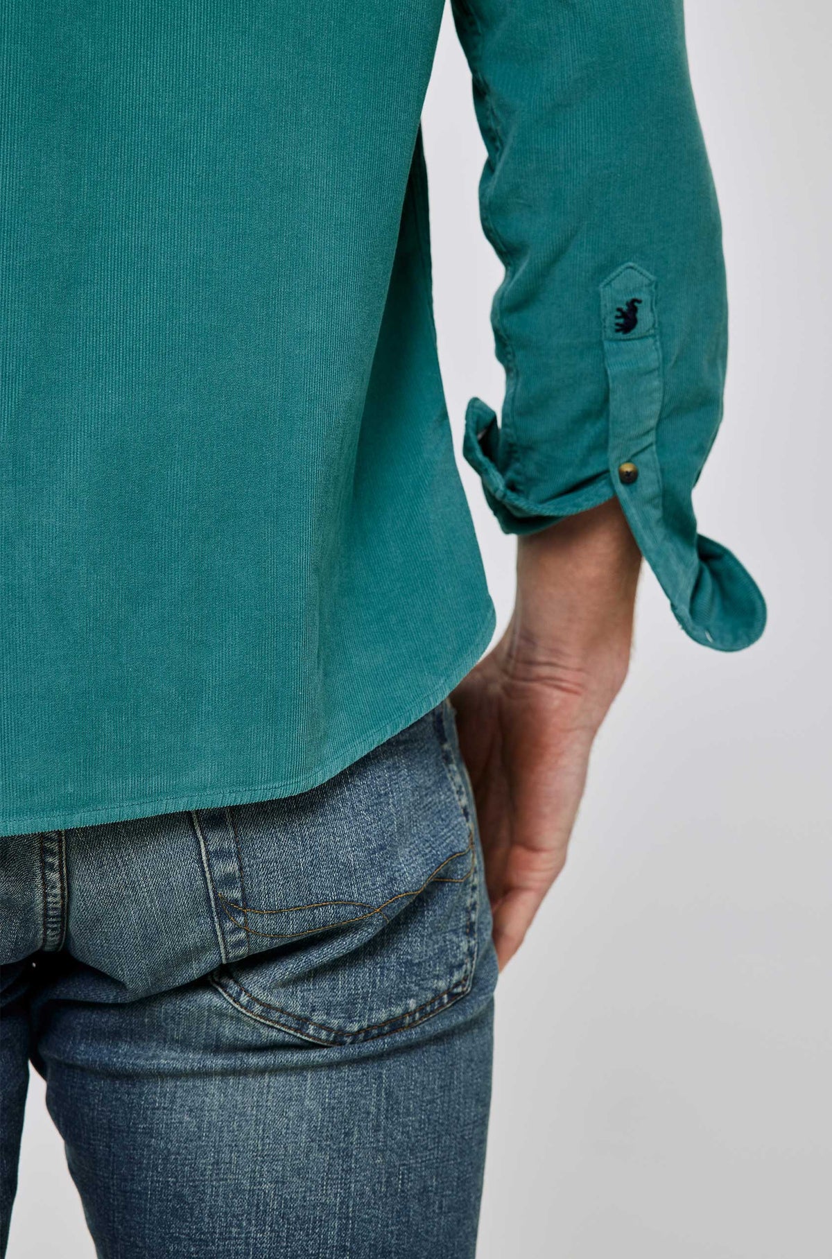 Wyck Green Classic Cord Shirt