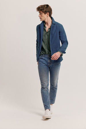 Bodmin Washed Indigo Canvas Jacket