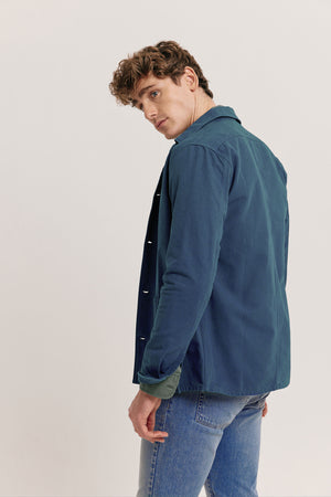 Bodmin Washed Indigo Canvas Jacket