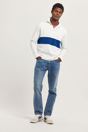 Morie Chest Stripe Rugby Sweat