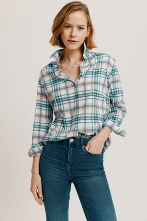 Feniton Cotton Linen Multi Check Shirt
