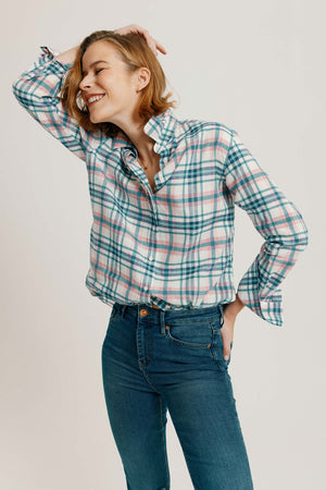 Feniton Cotton Linen Multi Check Shirt