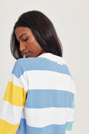 Eversley Sky Multi Stripe Rugby